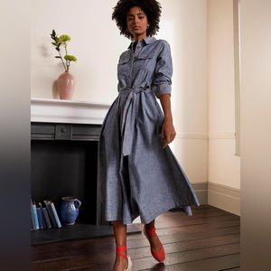 Boden Colette chambray midi dress